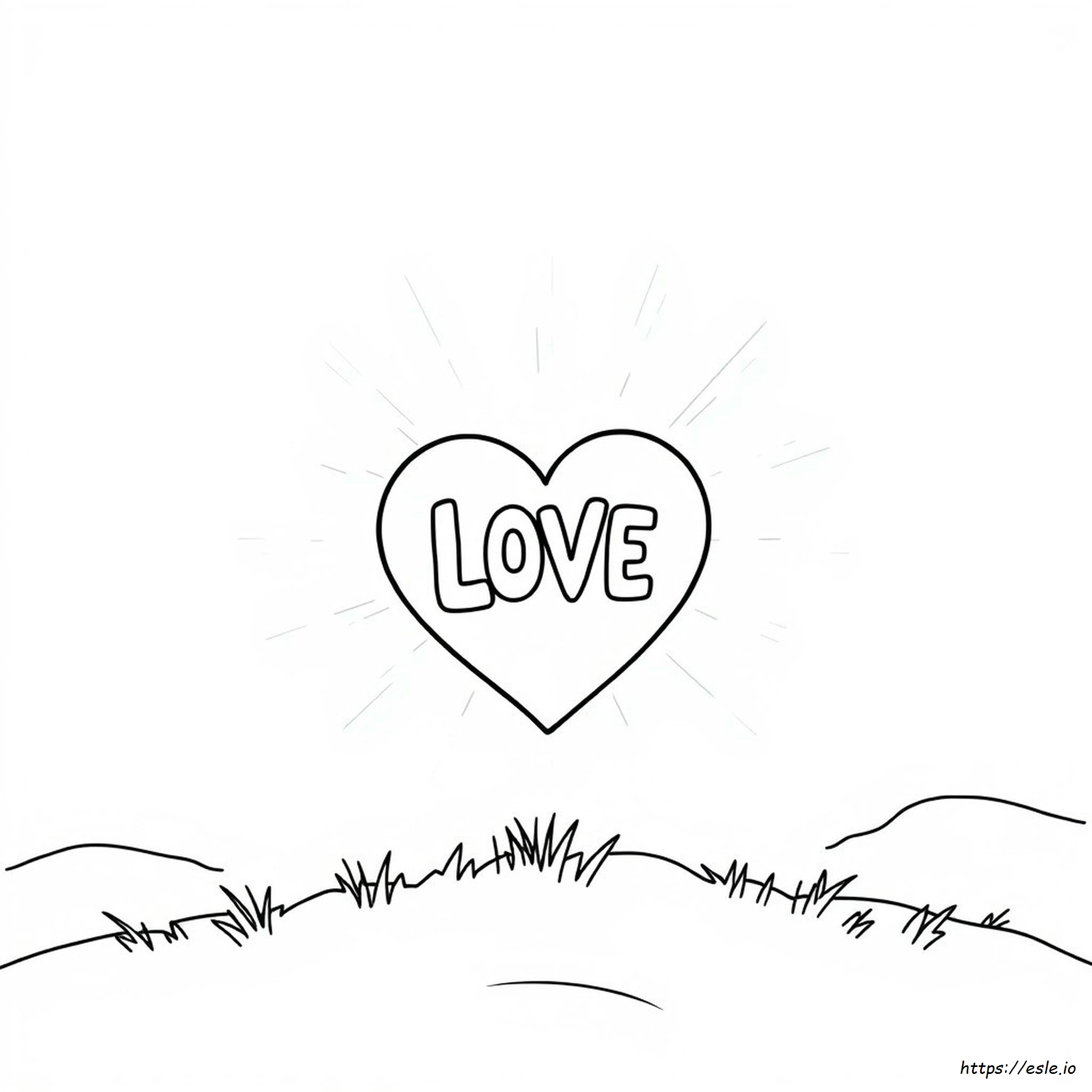 God Is Love Coloring Sheet