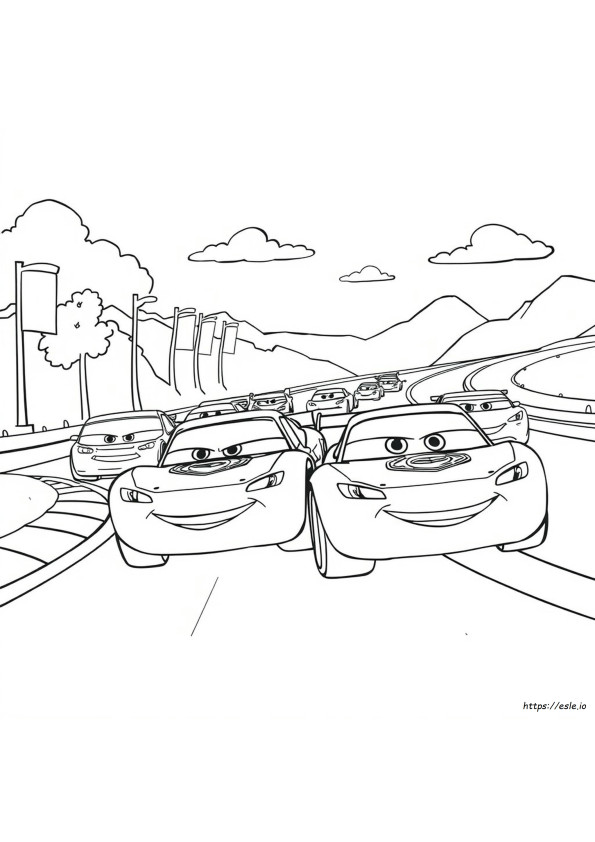 Cars Movie Coloring Pictures