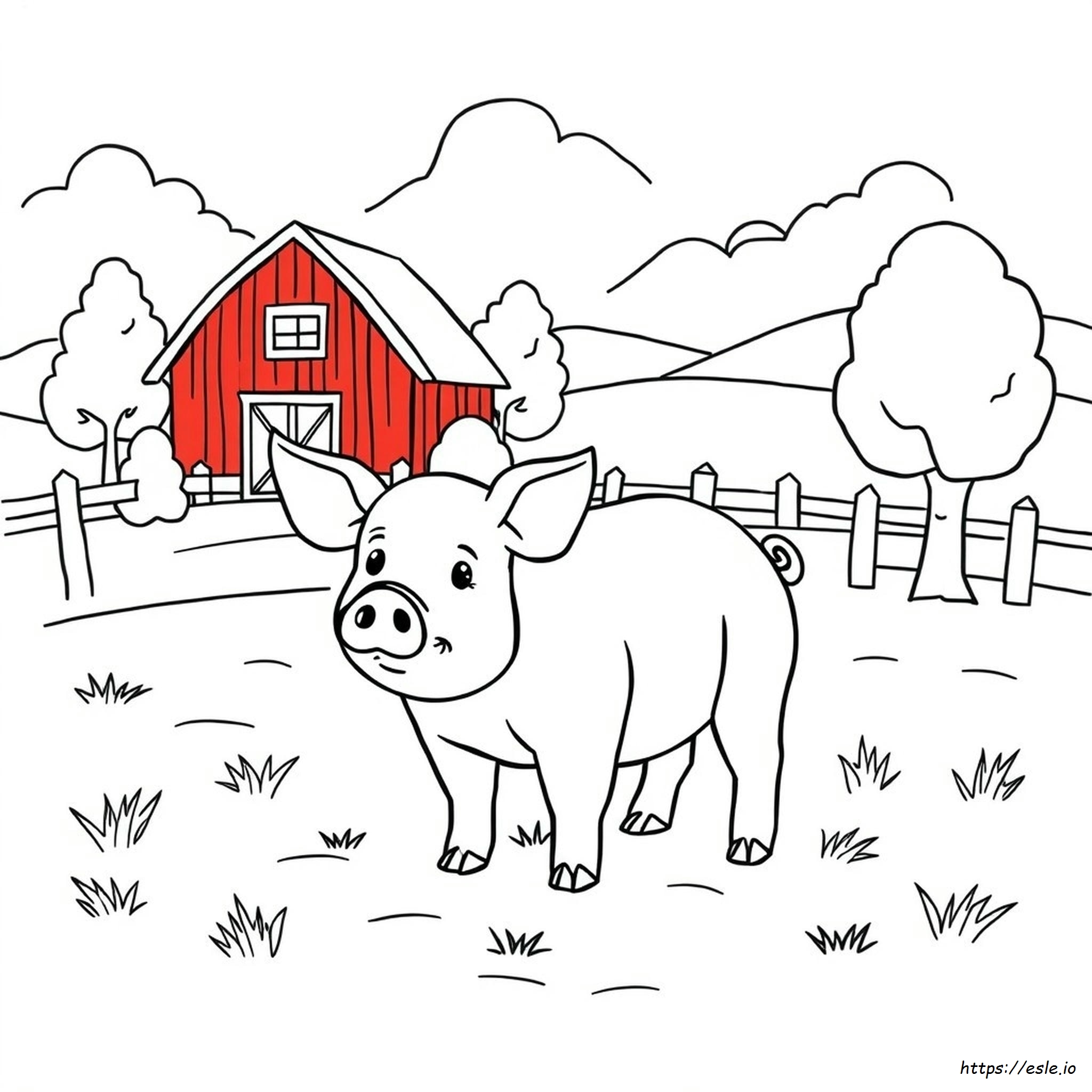 Coloring Sheets Of Pigs