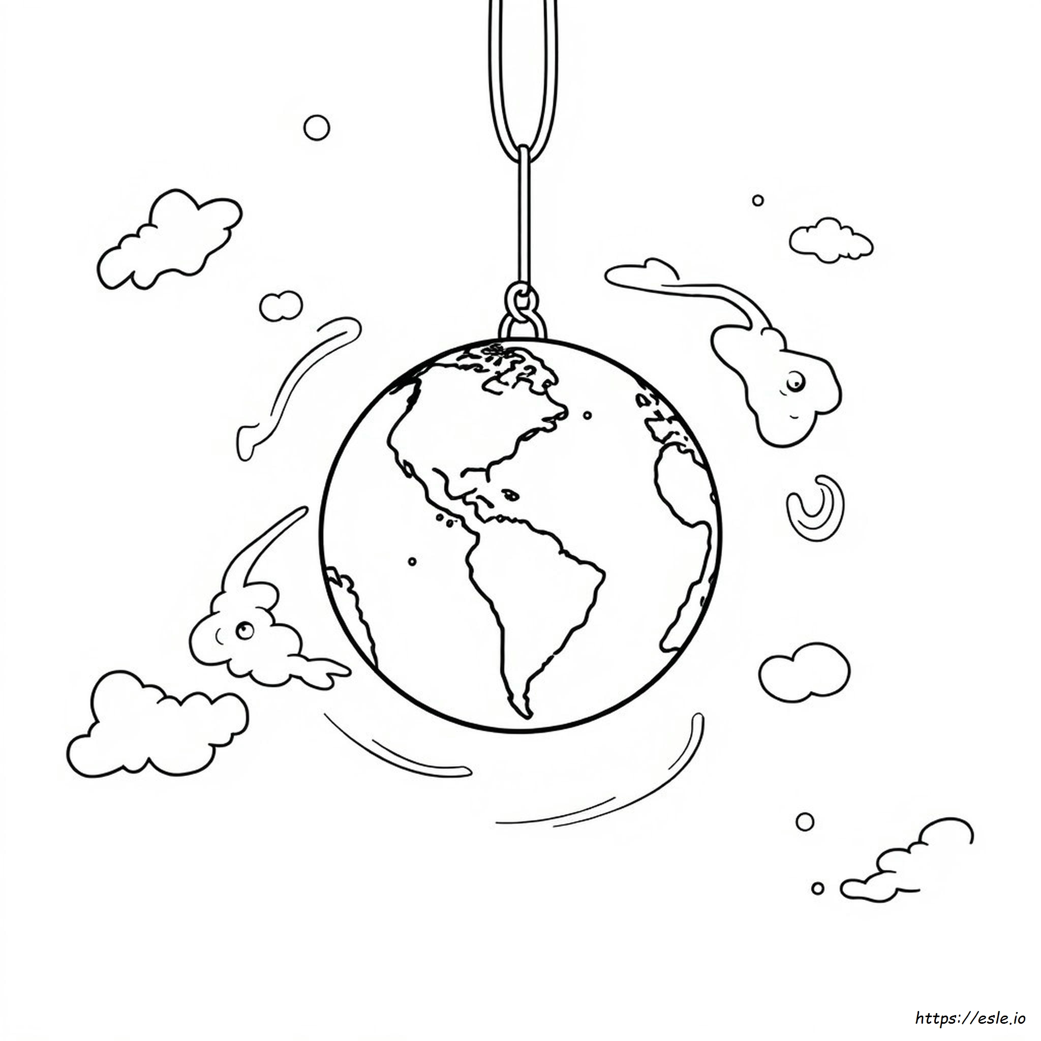 Gambar Mewarnai Planet Bumi
