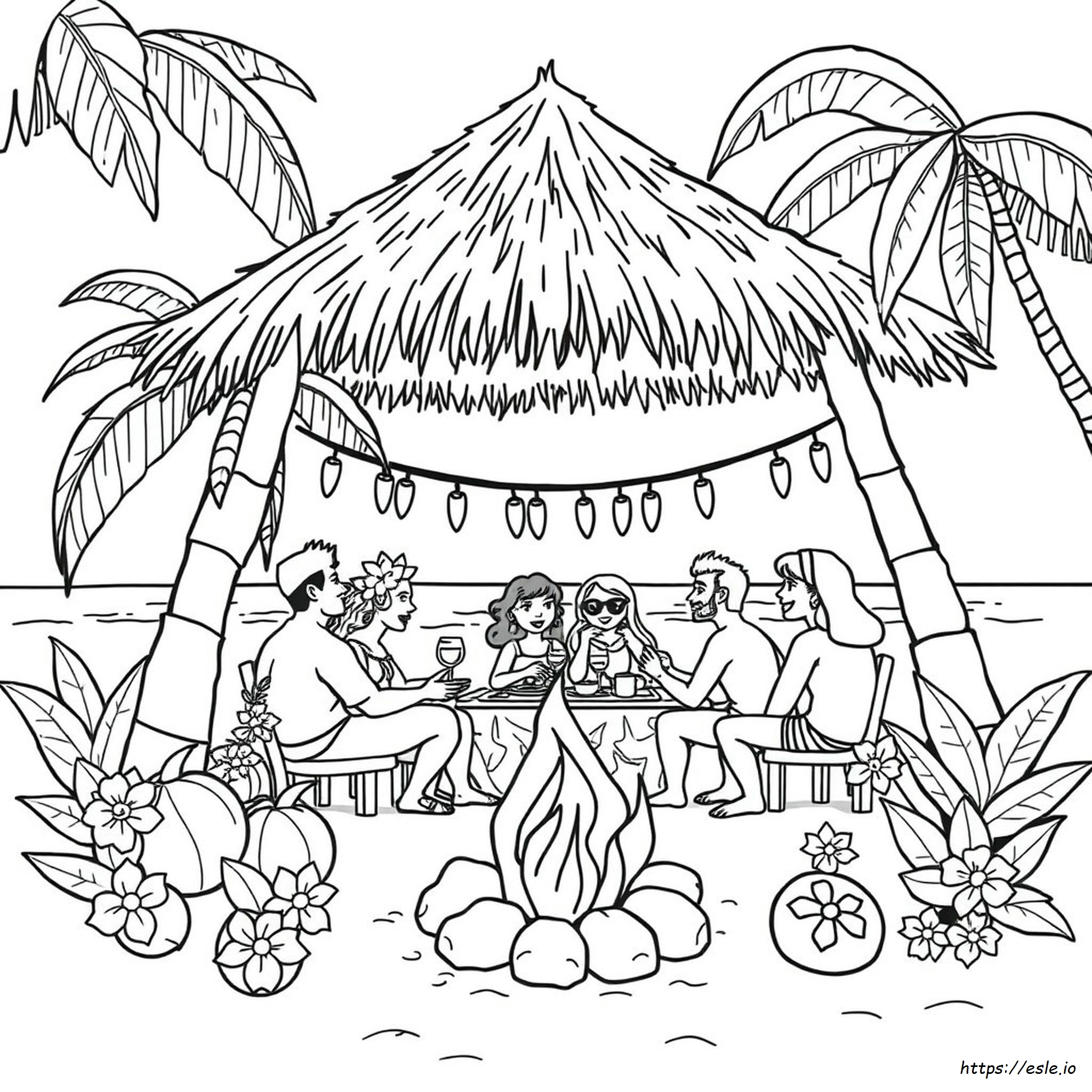 Luau Coloring Pages Printable