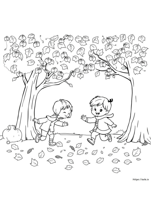 Plăcuțe De Colorat De Toamnă Pentru Copii Mici