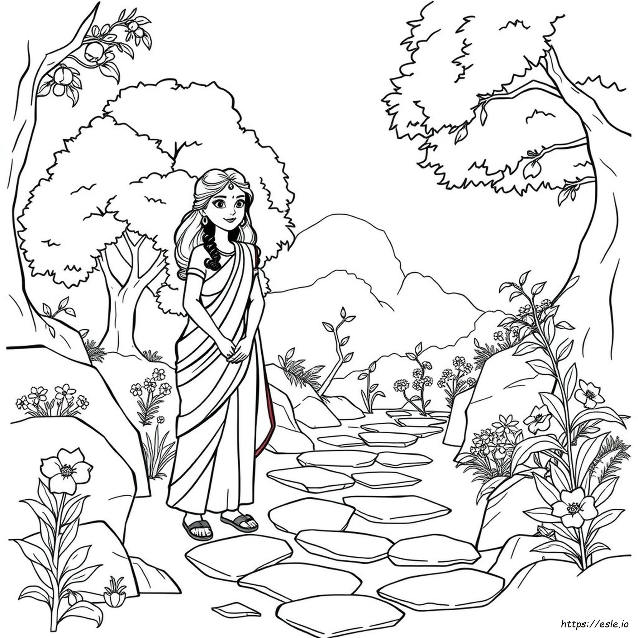 Gambar Mewarnai Rani