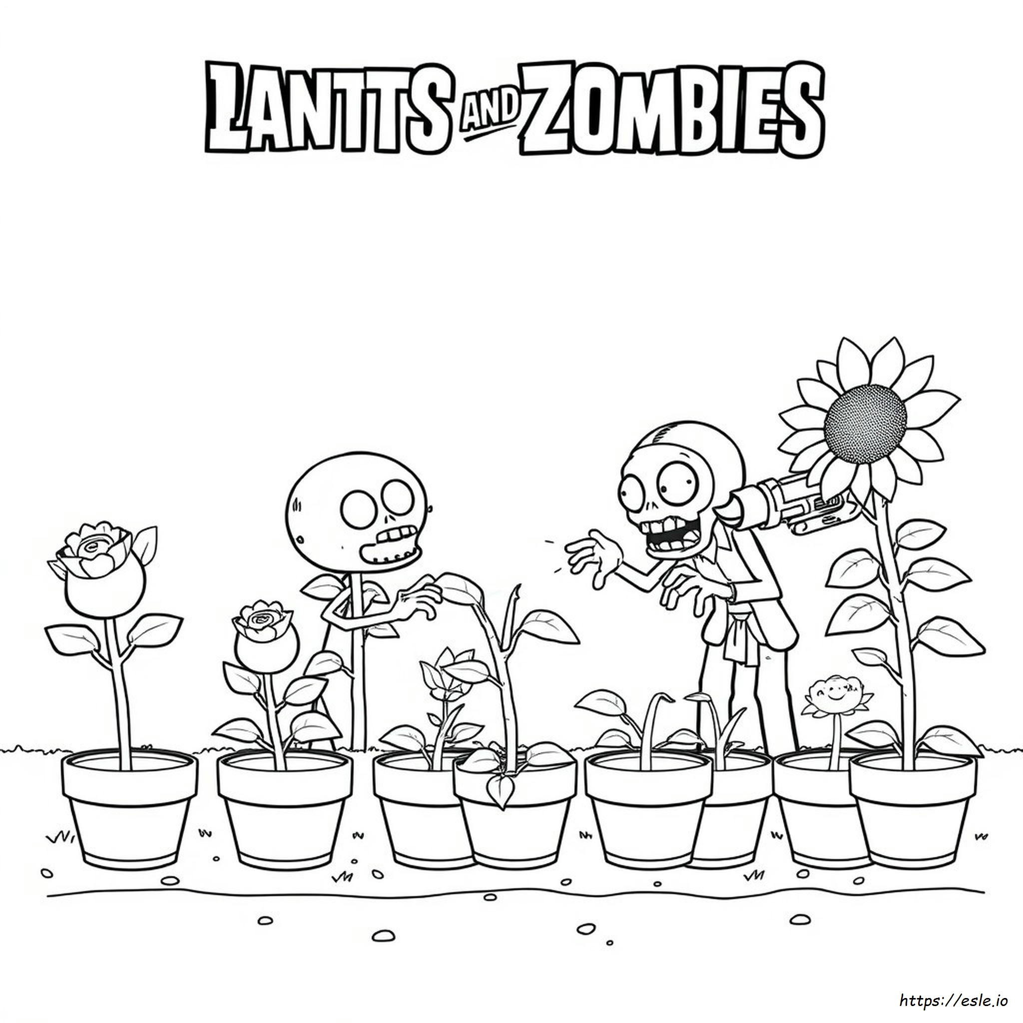 Plants Vs Zombies Colouring Book