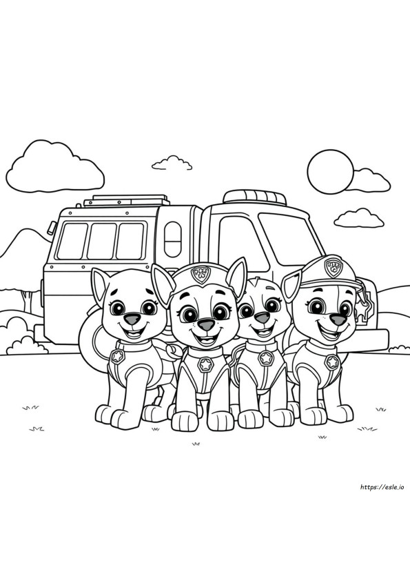 Paw Patrol Da Colorare Gratis