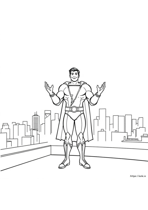 Shazam Da Colorare