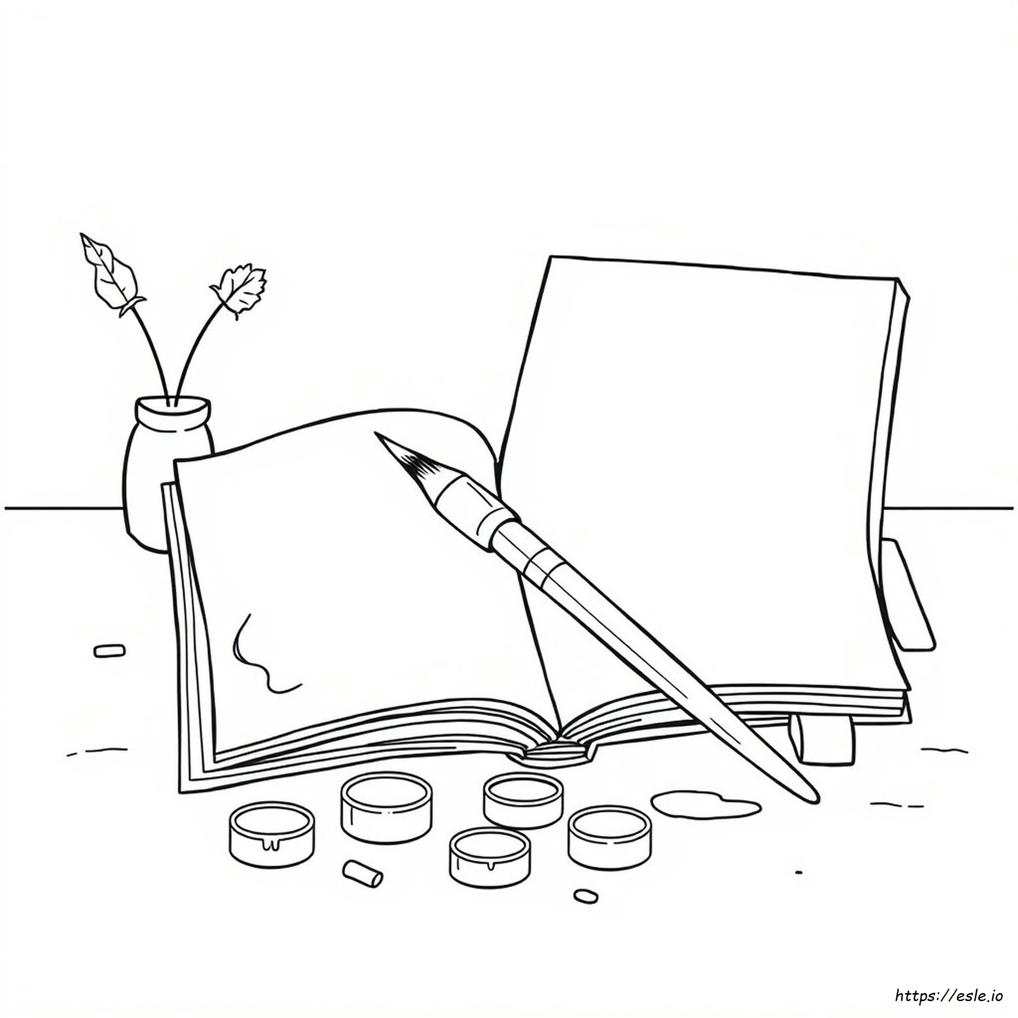 Coloring Pages Paint Brush