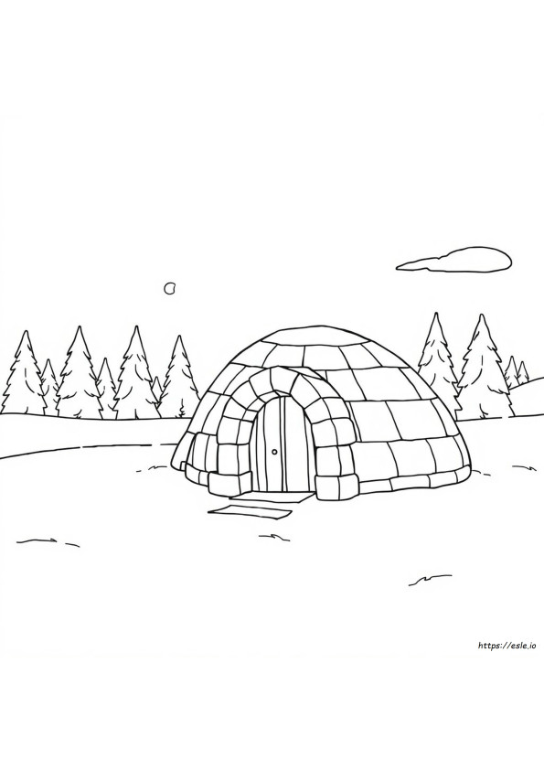 Coloriage Igloo
