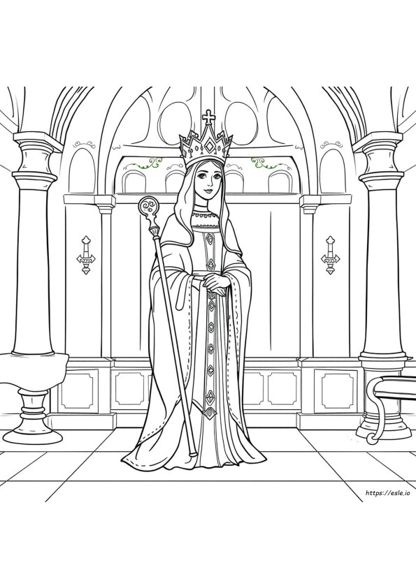 Eleonora D'aquitania Da Colorare