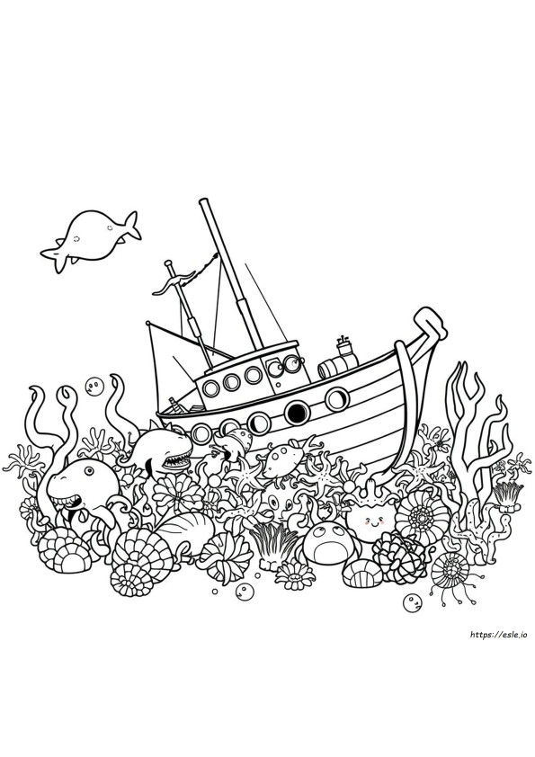 Deep Sea Creatures Coloring Pages
