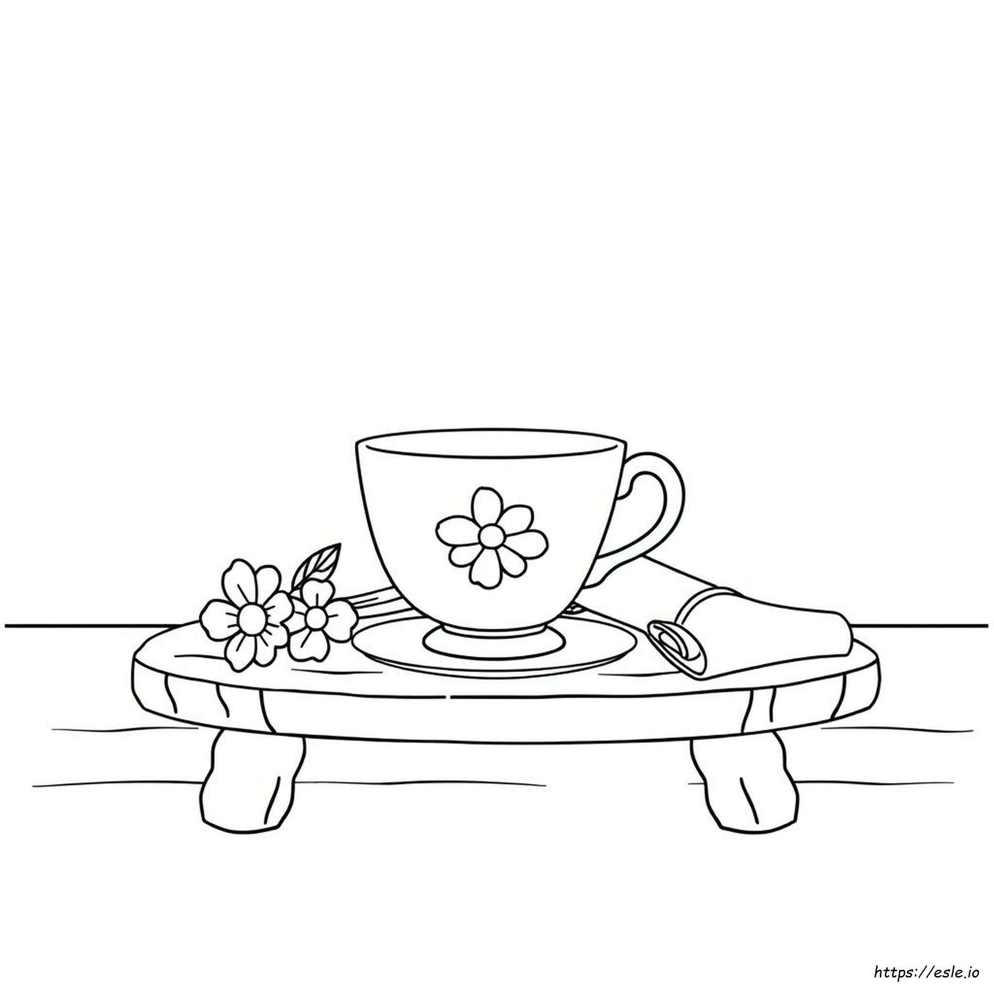 Tazza Da Tè Da Colorare