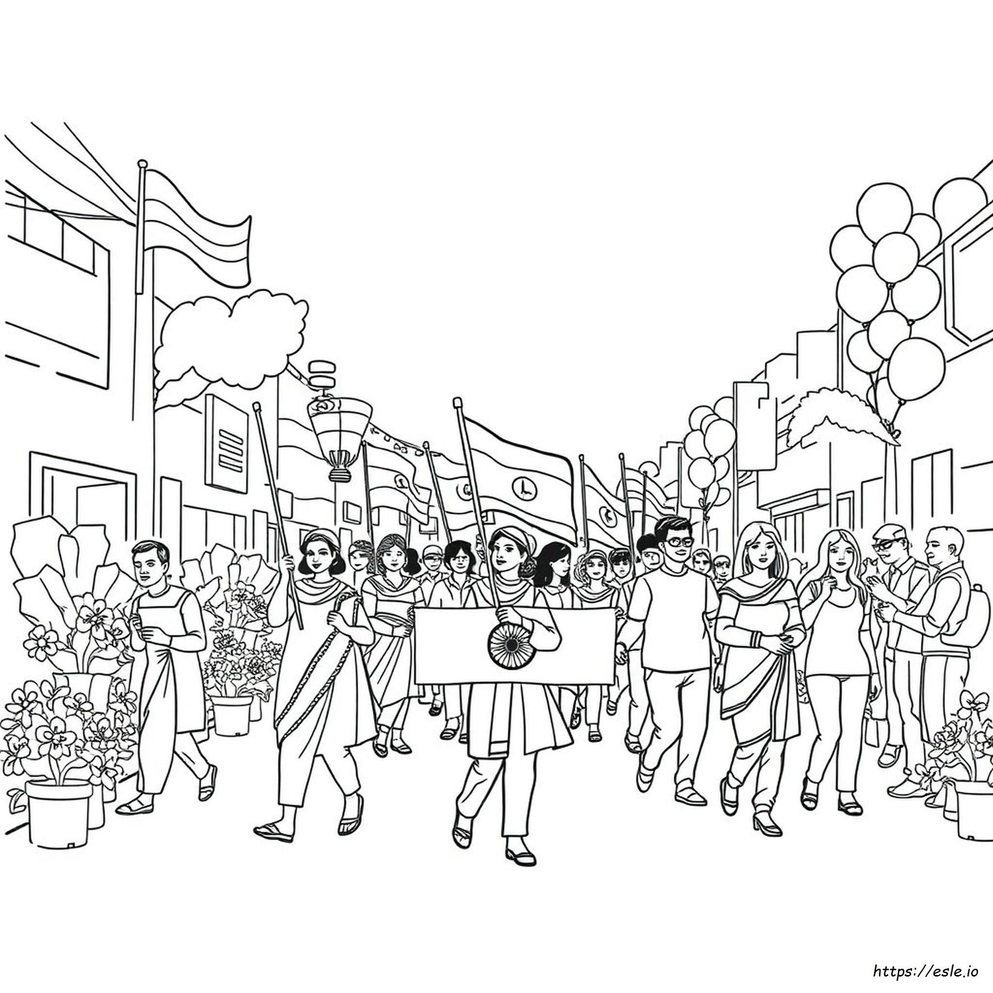 Gambar Mewarnai Hari Republik