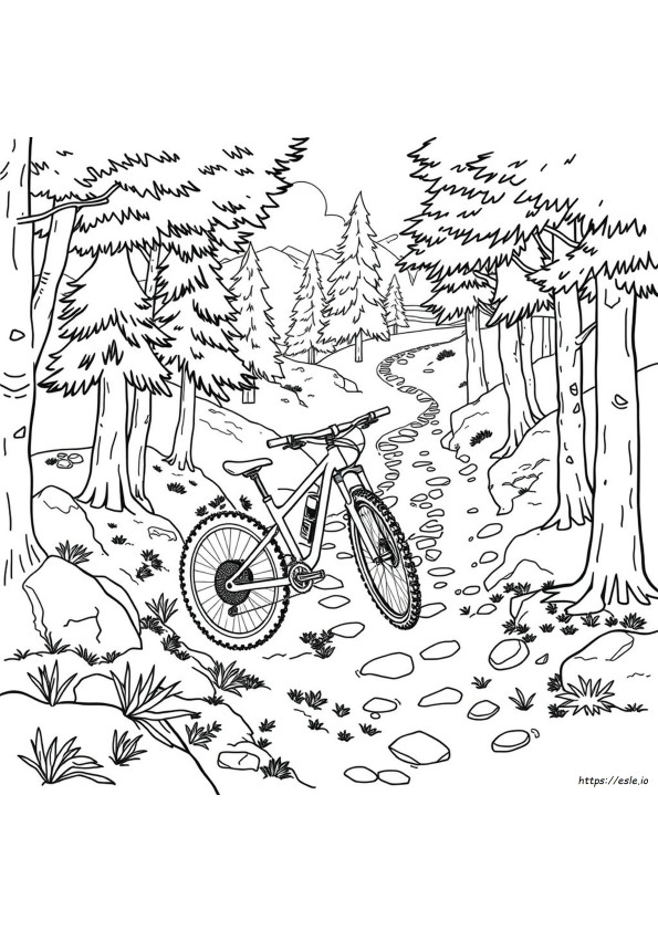 Mountain Bike Da Colorare