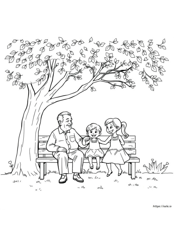 Grandparents Coloring Sheet