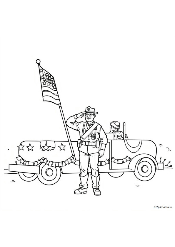Hari Veteran Bendera Gambar Mewarnai