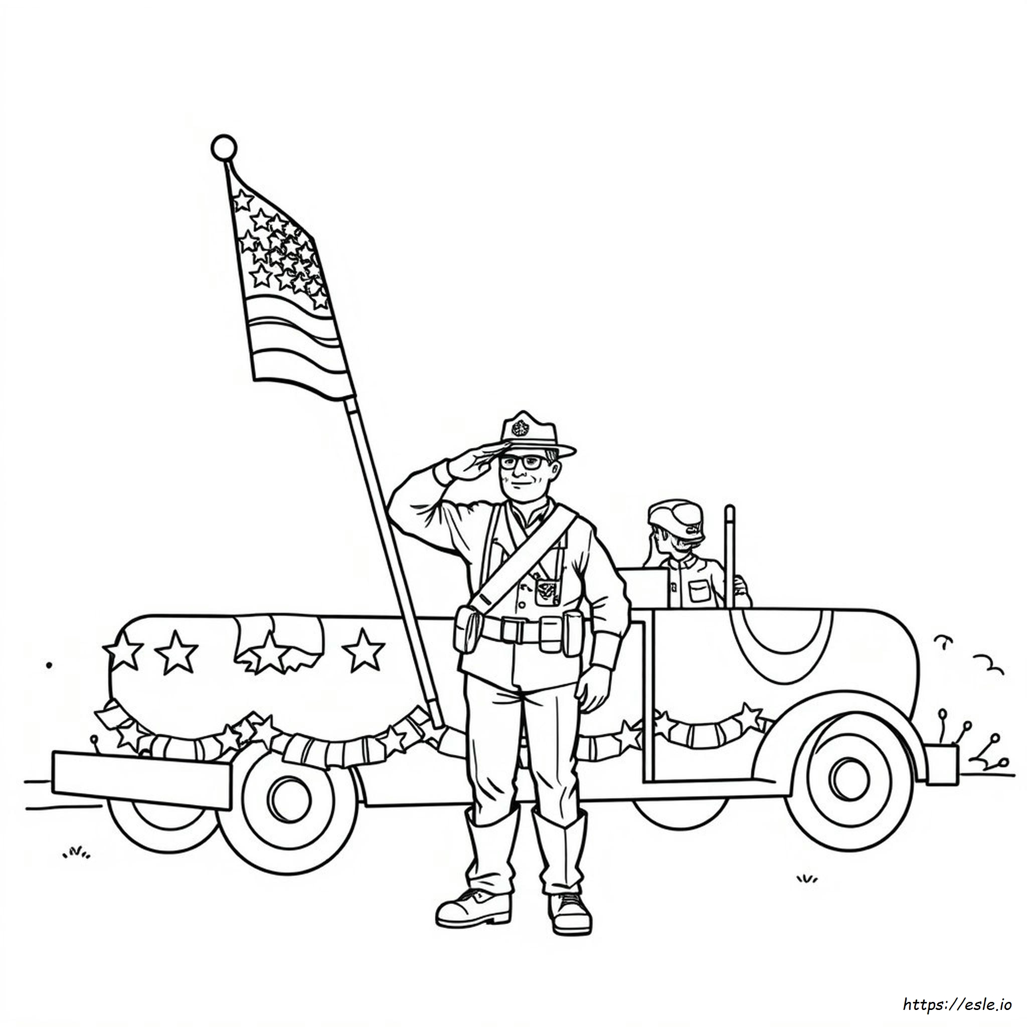 Hari Veteran Bendera Gambar Mewarnai