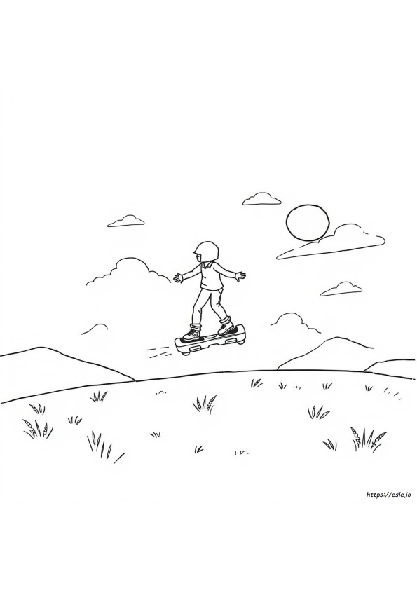 Foaie De Colorat Hoverboard