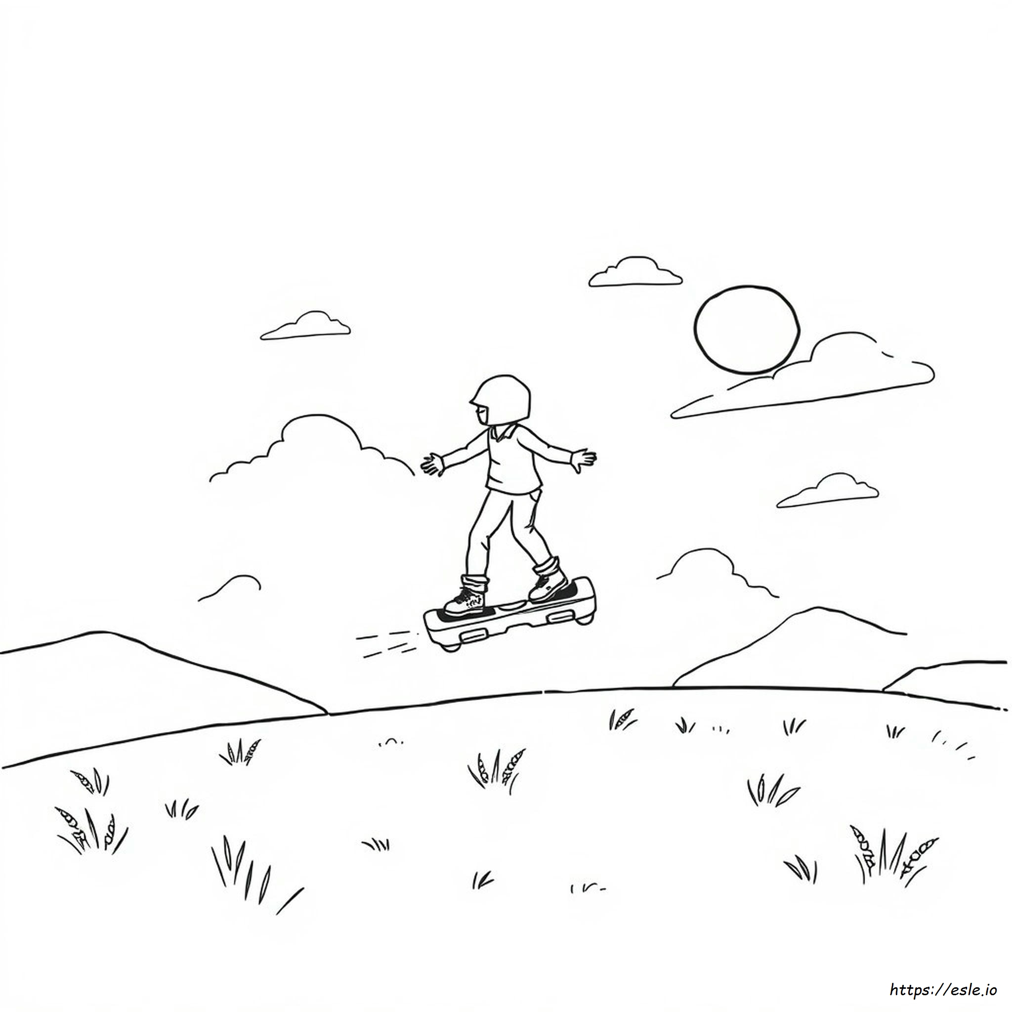 Lembar Mewarnai Hoverboard