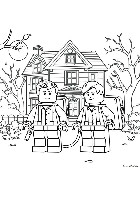 Lego Ghostbusters Coloring Pages