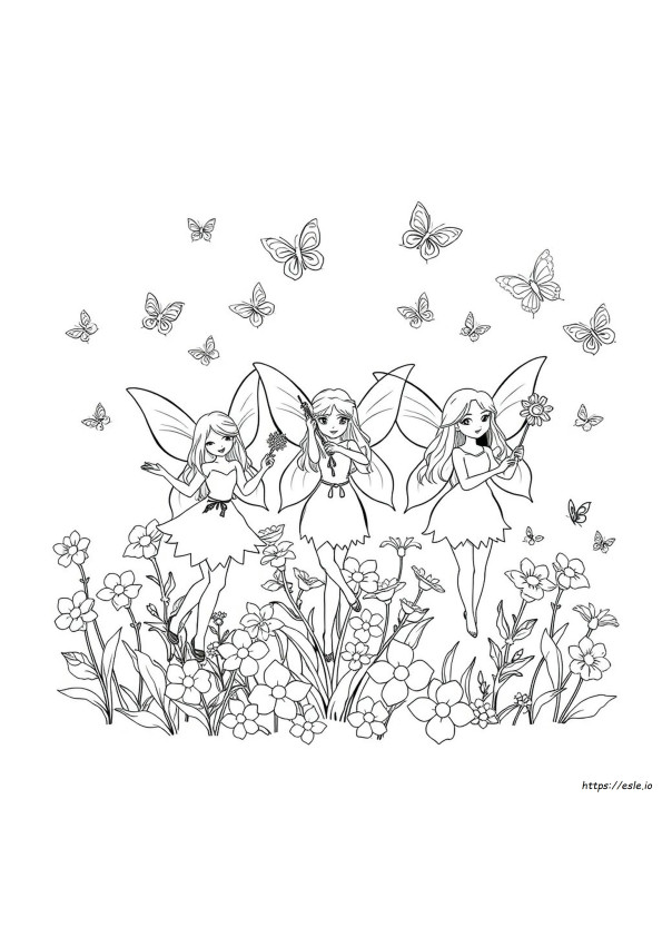 魔法の美しさ 塗り絵 無料