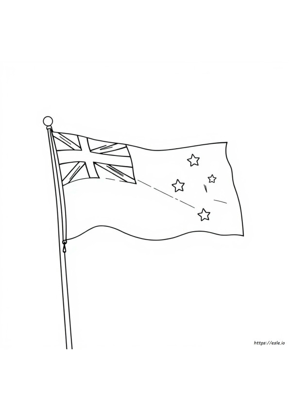 Australia Flag For Coloring