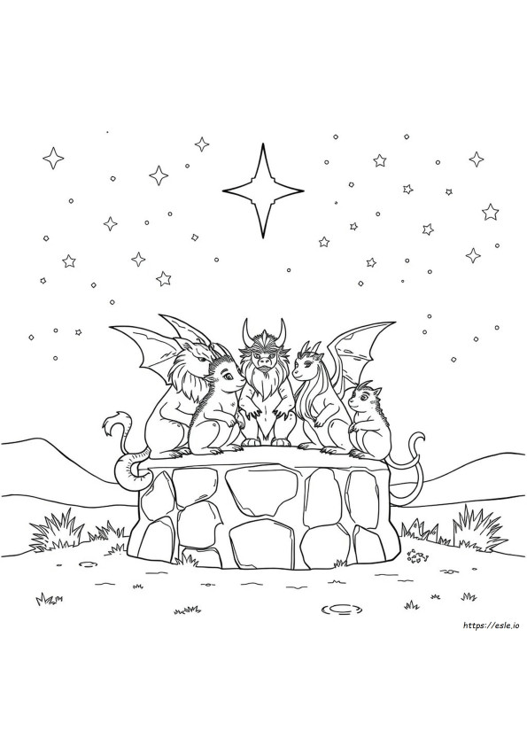 Mythical Colouring Pages