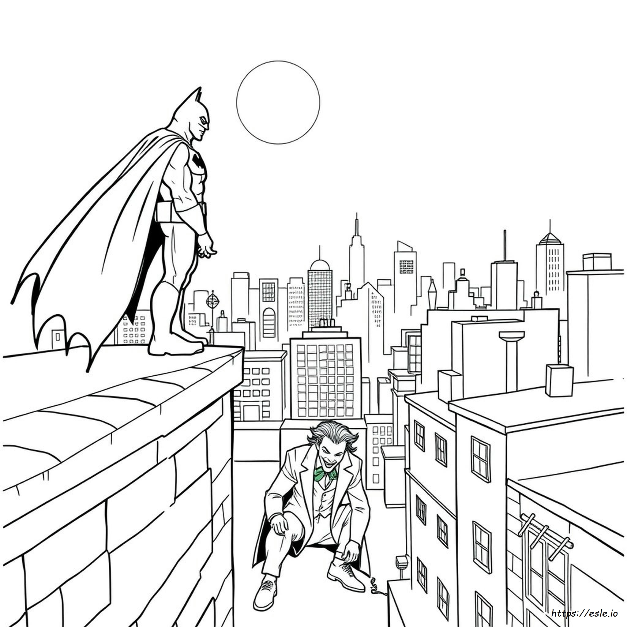 Printable Batman And Joker Coloring Pages