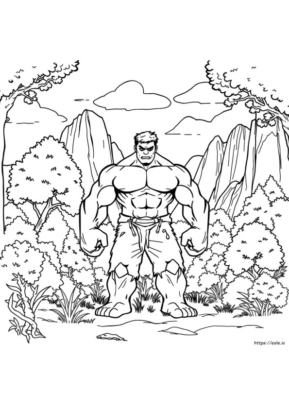 Hulk Gambar Mewarnai