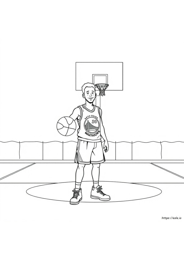 Steph Curry Coloring Pages Printable