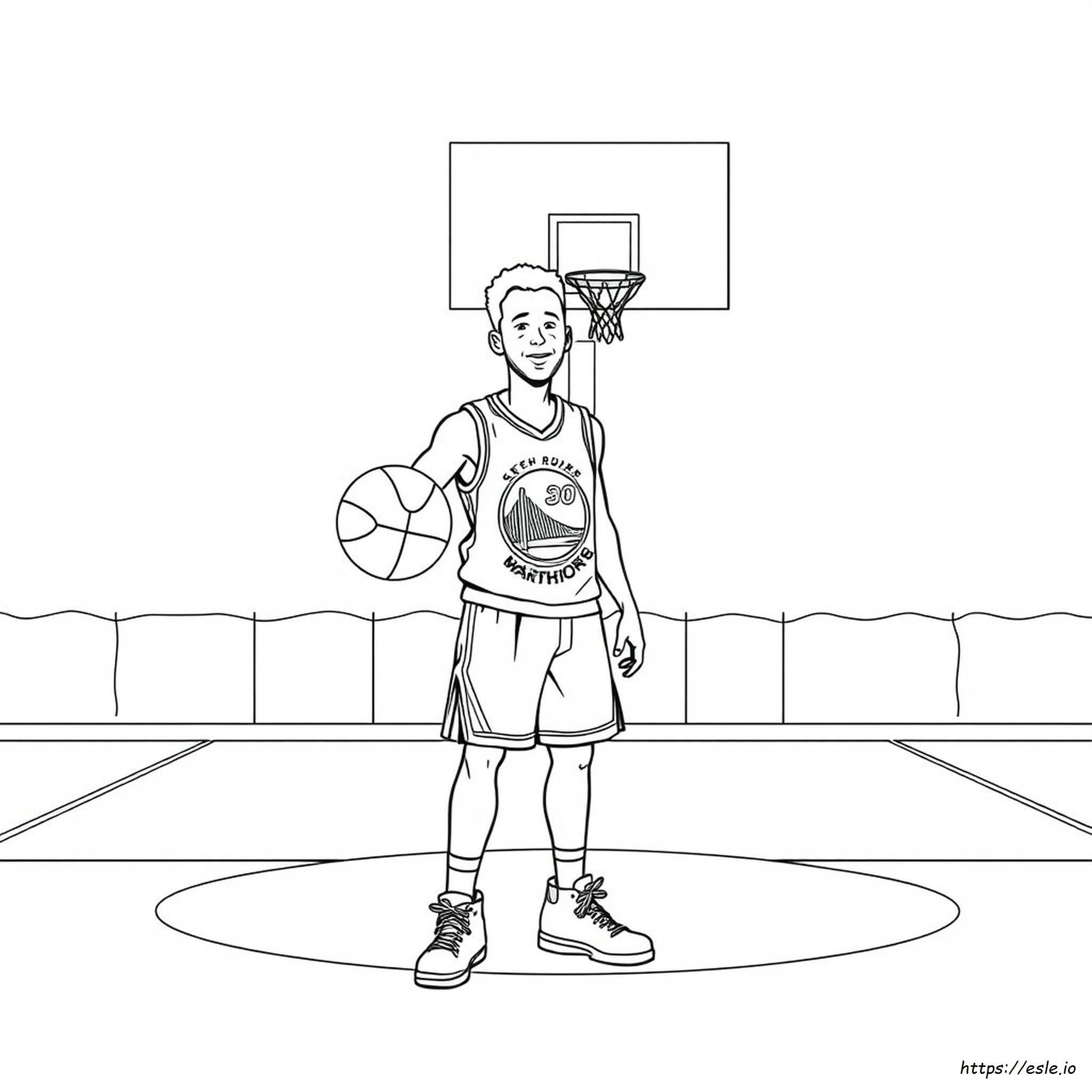 Steph Curry Coloring Pages Printable