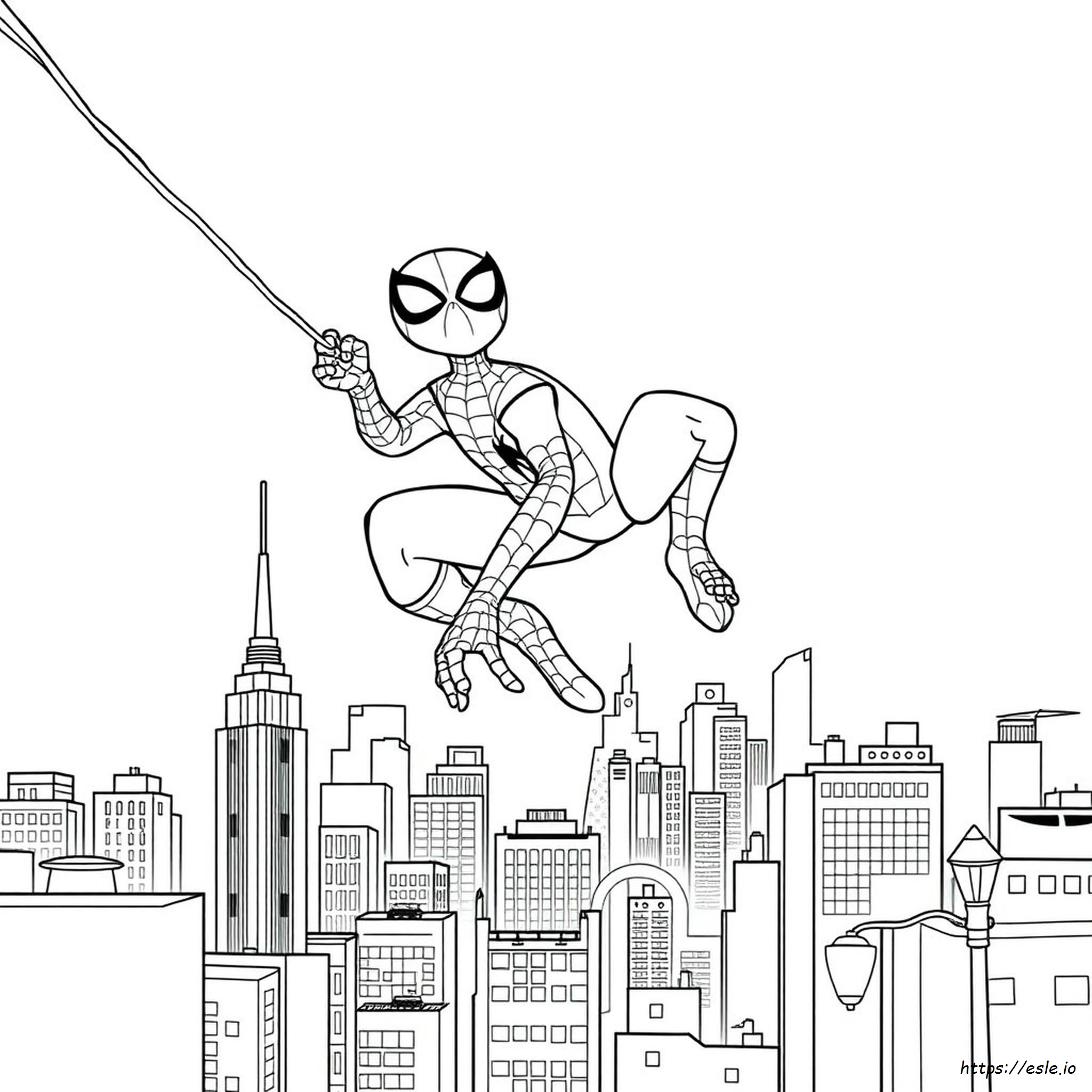 Reptil Spidey De Colorat
