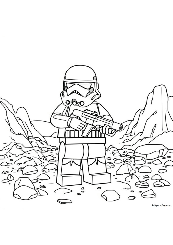 Lego Stormtrooper Gambar Mewarnai