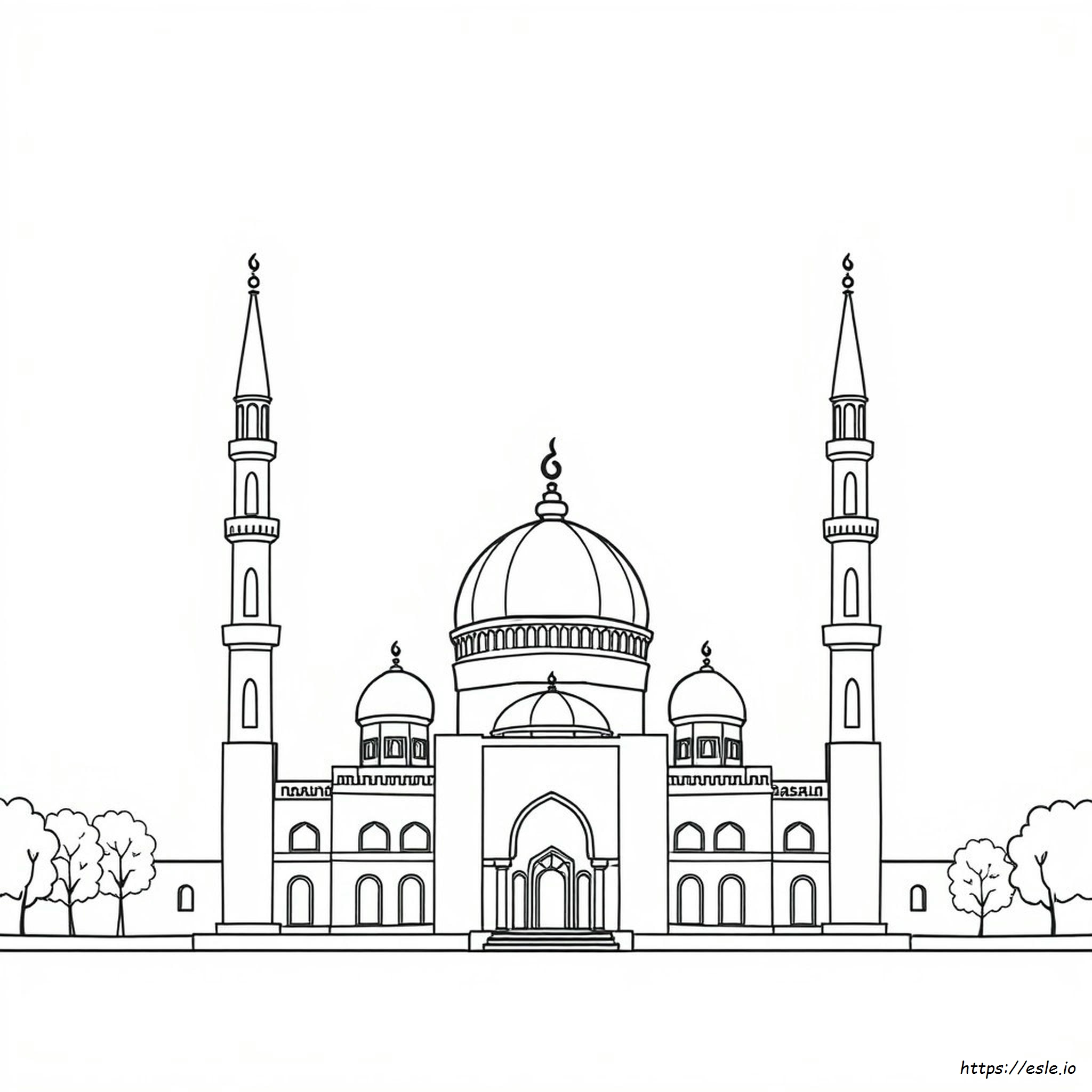 Masjid Gambar Mewarnai