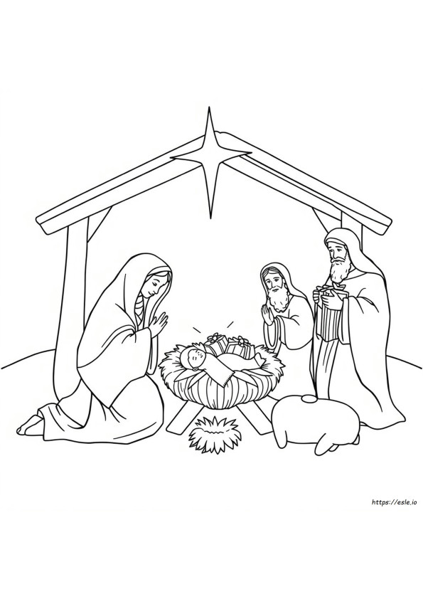 Coloring Page Of The Nativity