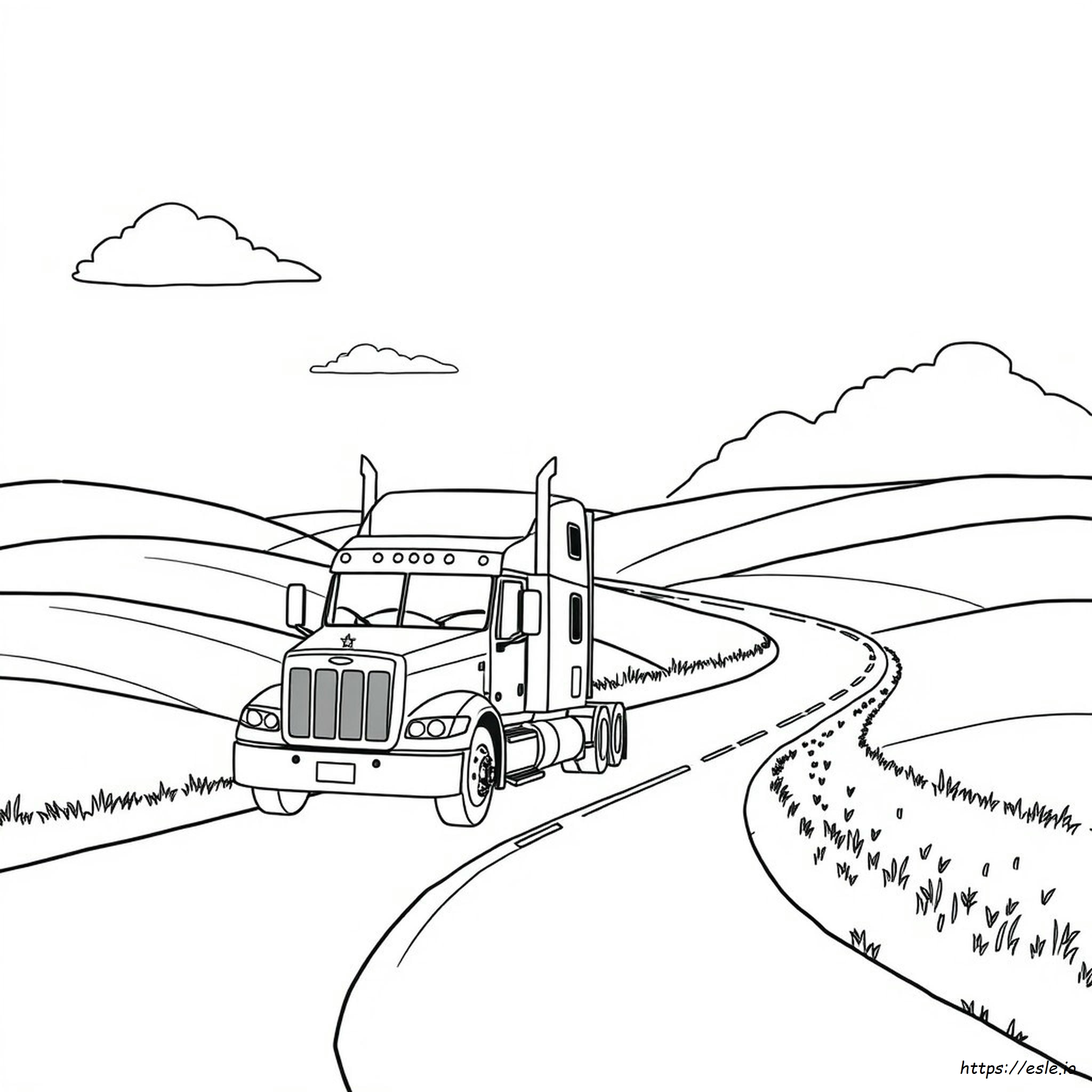 Semi Truck Coloring Pages To Print