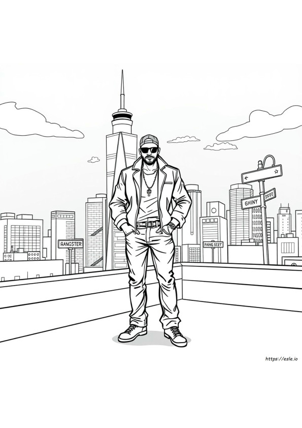 Cool Gangster Coloring Pages