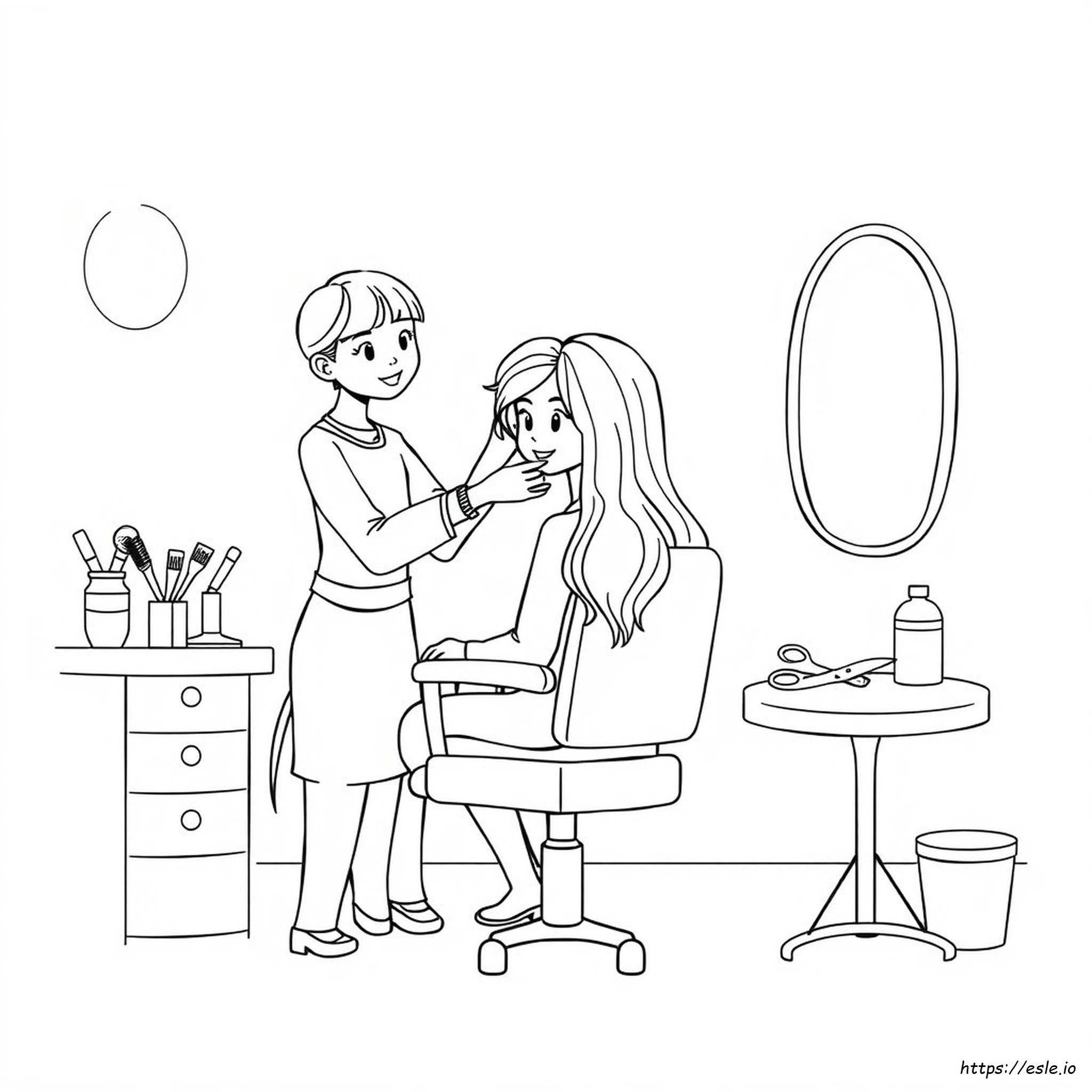 Coloriage Relooking À Imprimer