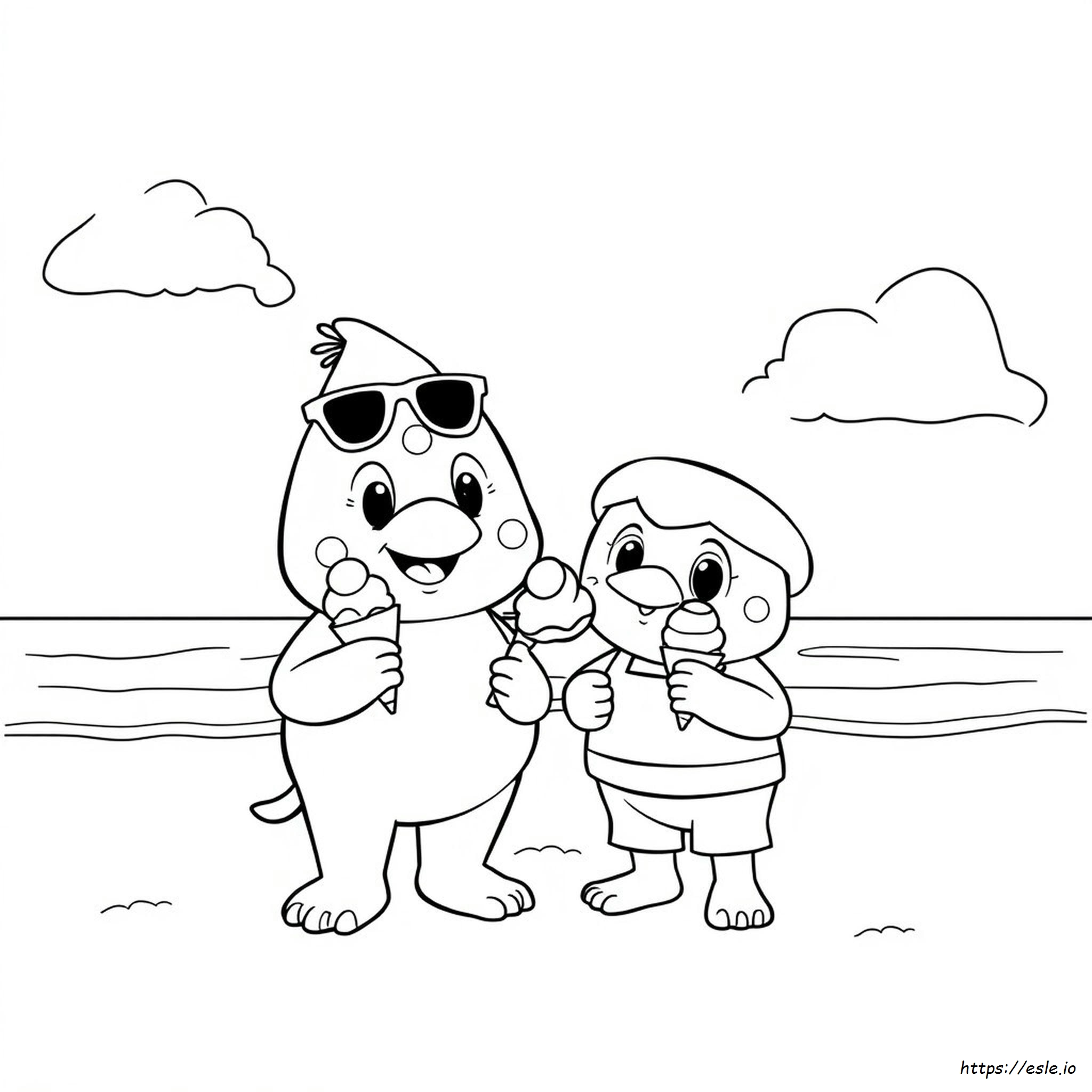 Poby Pororo Coloring Gambar Mewarnai Pororo