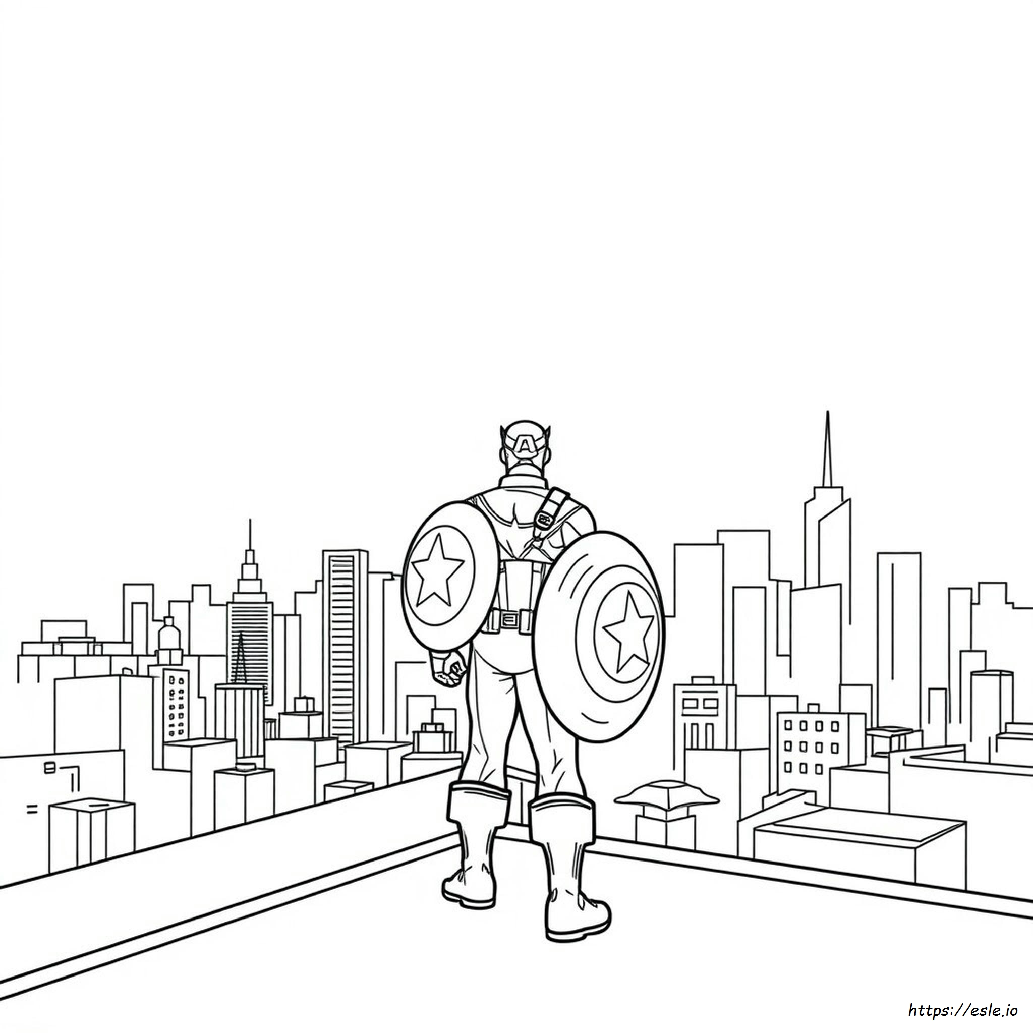 Captain America Ausmalbilder Zum Ausdrucken