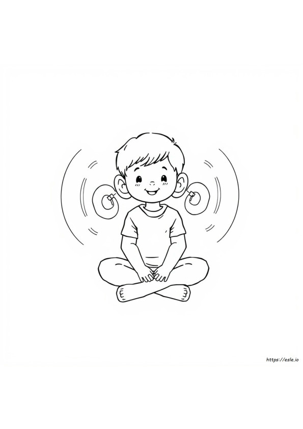 Listening Coloring Pages