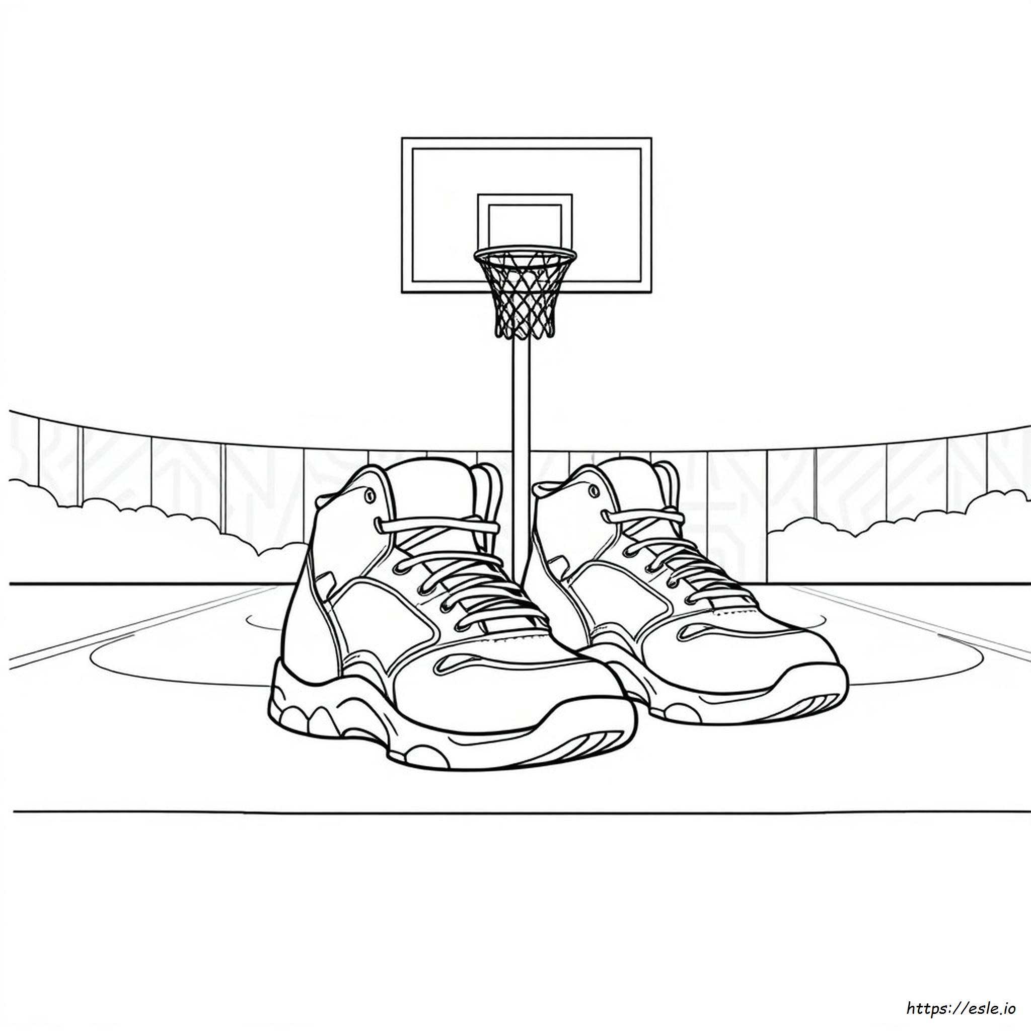 Basketball Shoes Coloring Sheets