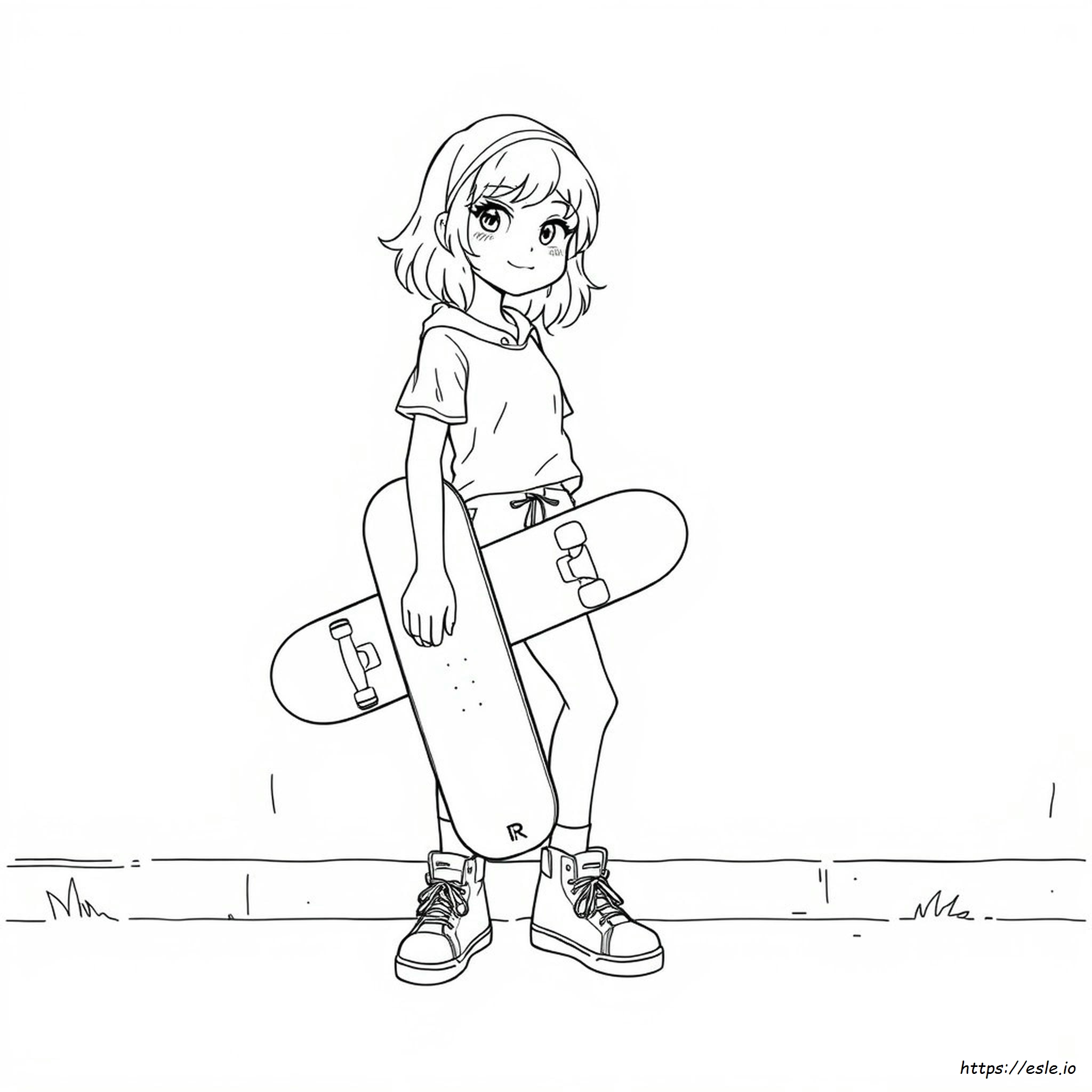 Çizgi Sanatı Gacha Kulübü Boyama Sayfaları Tomboy