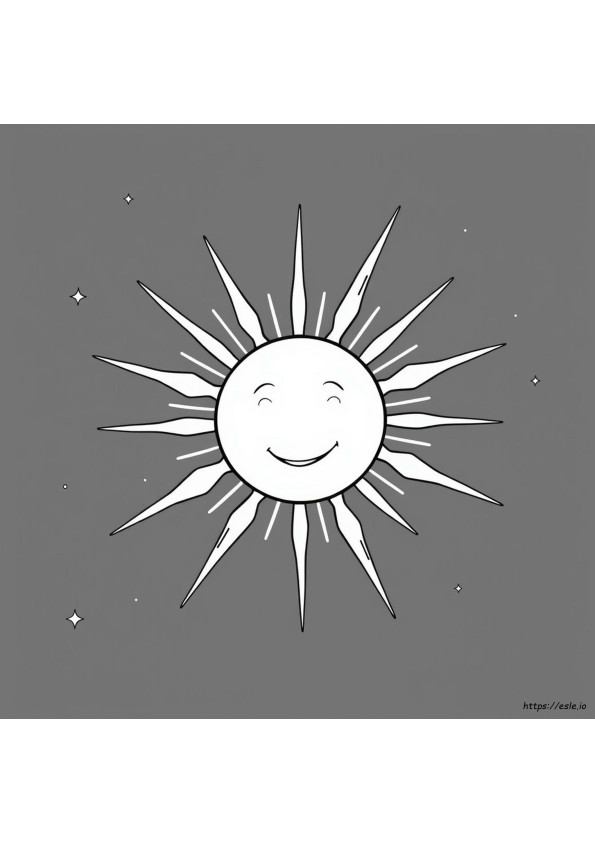 Coole Sonne Ausmalbilder