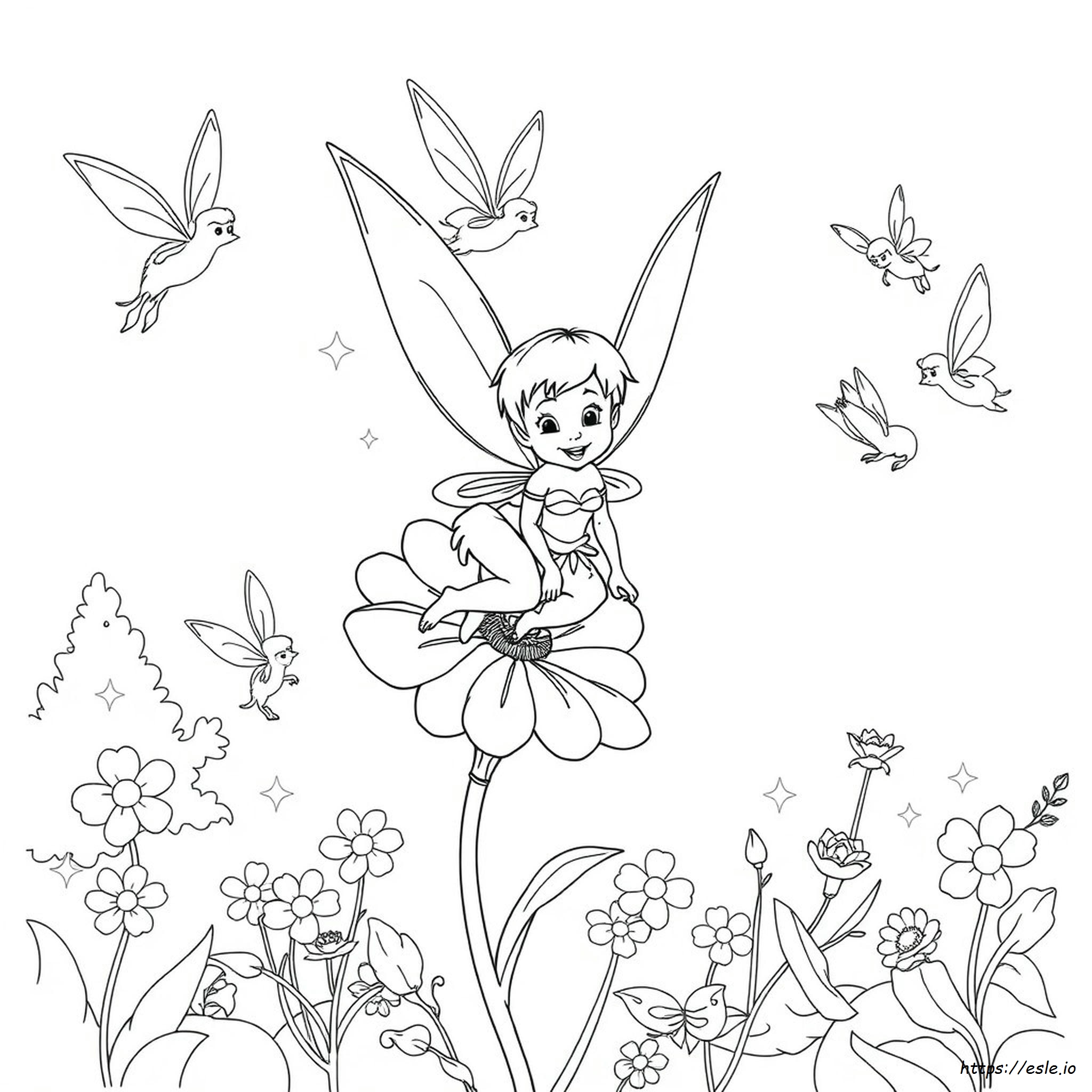Coloriages De Clochette Et Ses Amis Les Fées