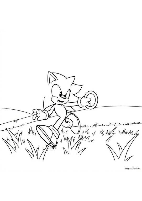 Sonic 2 Colouring In