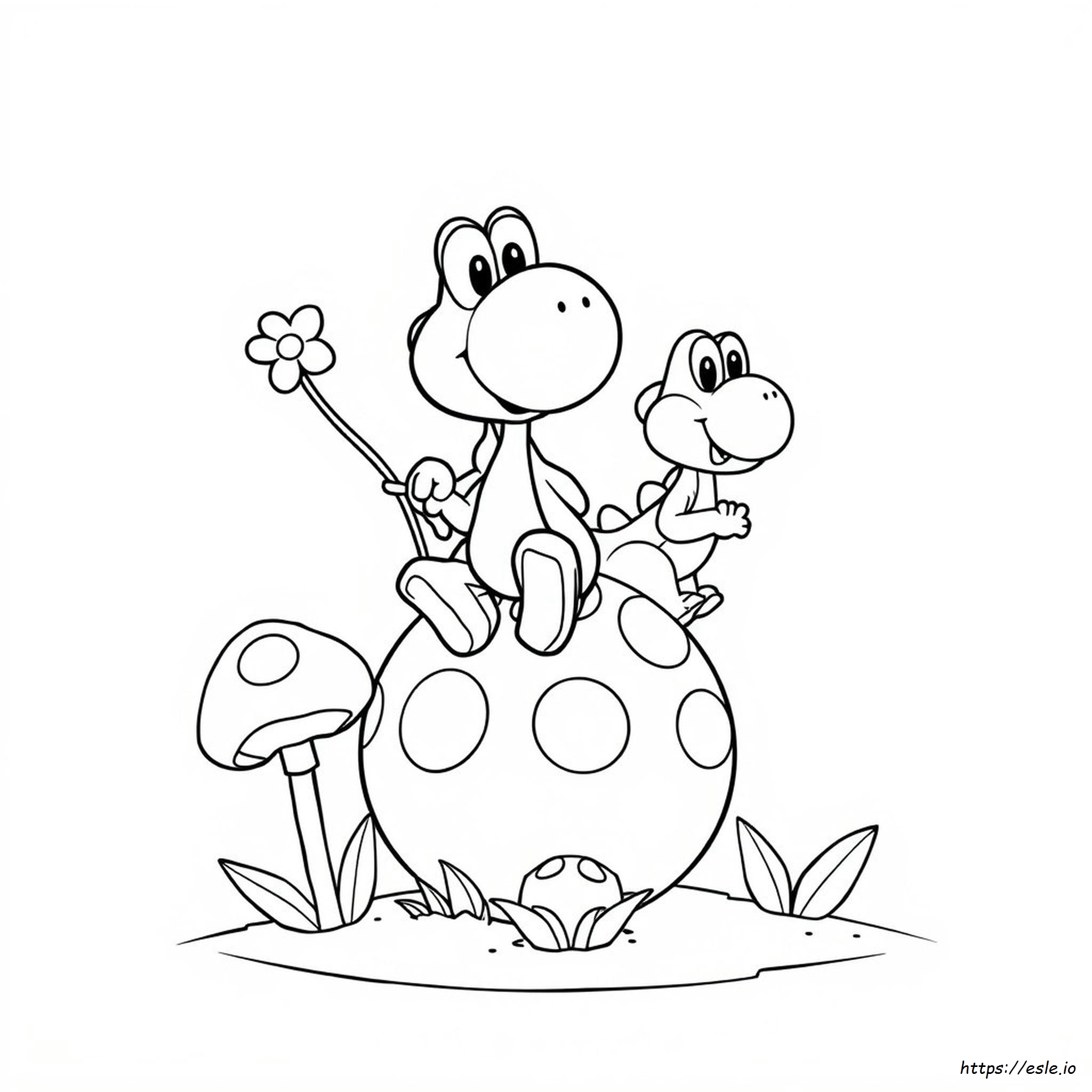 Yoshi Coloring Pages Printable