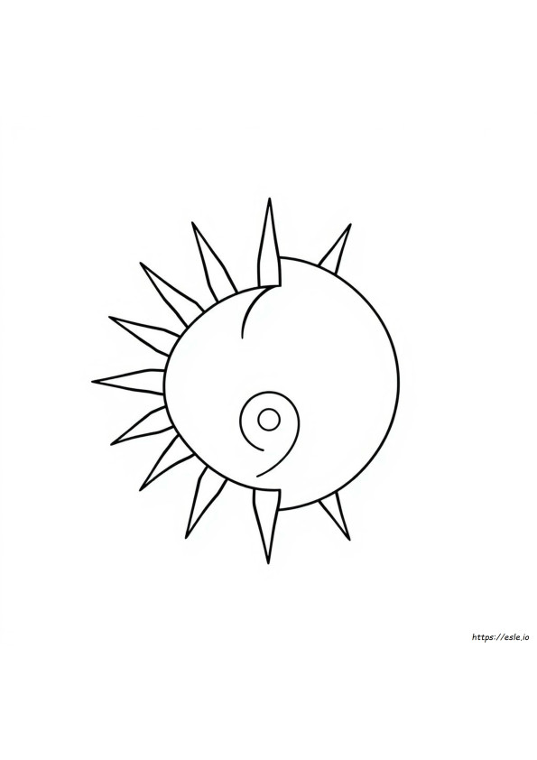 Ying Yang Słońce I Księżyc Kolorowanki
