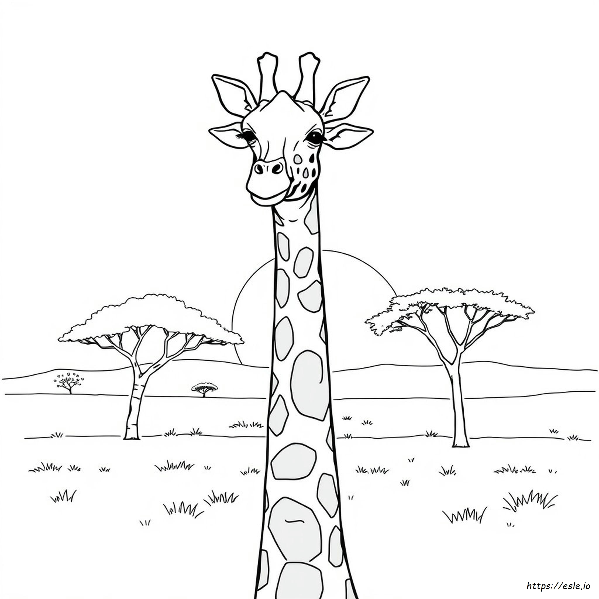 Coloriage Cou - Dessin à Imprimer Gratuit