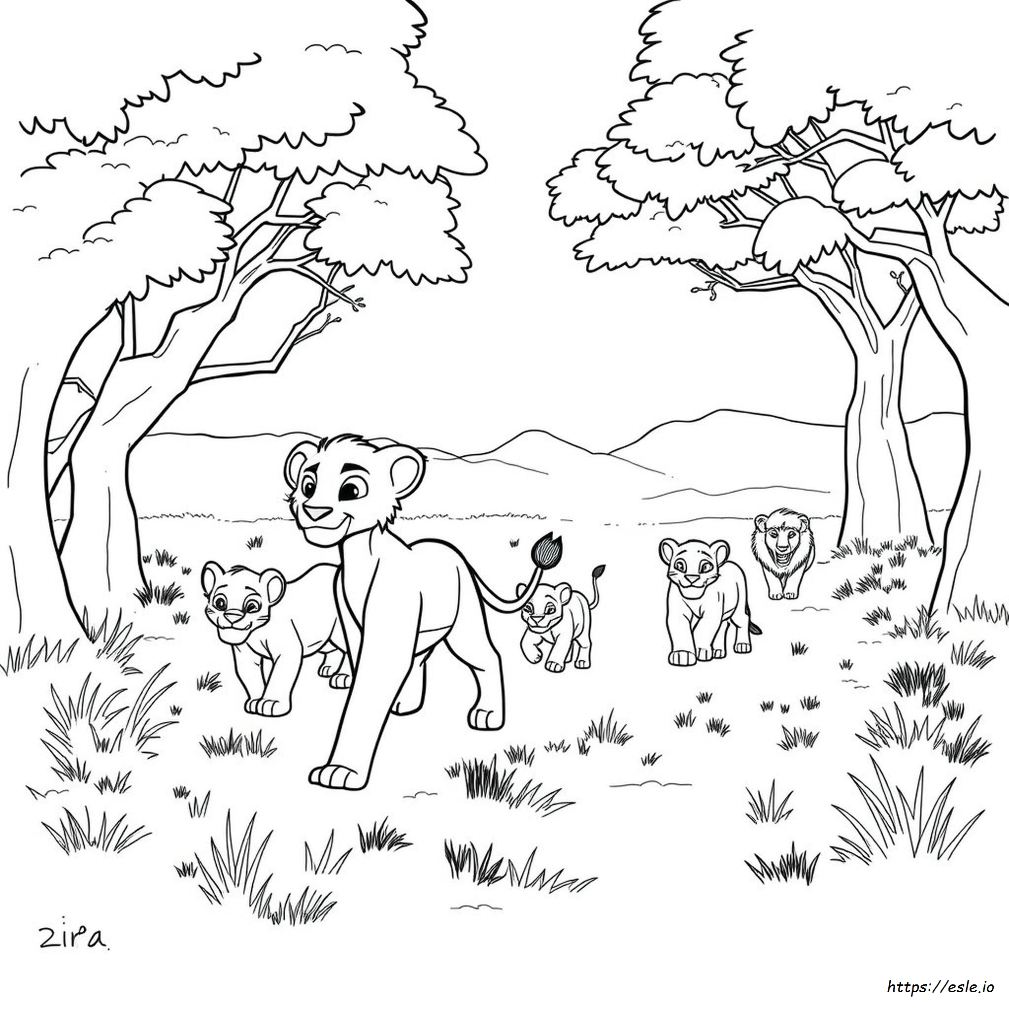 Zira Coloring Pages