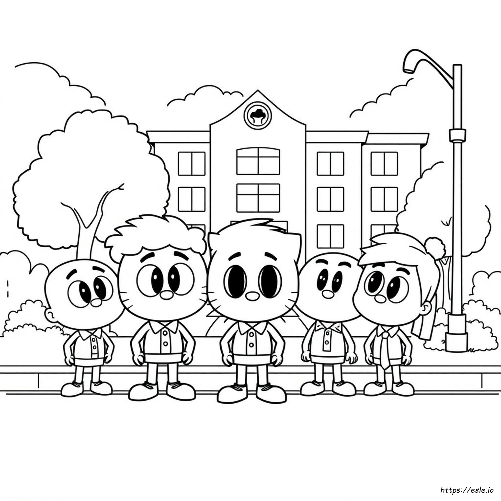 Disegni Da Colorare Il Mondo Di Gumball